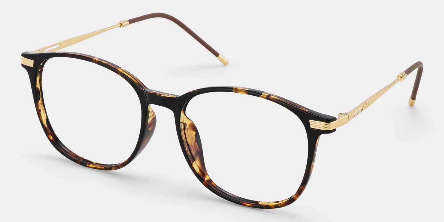 Greene Square Tortoise Frame Glasses | Zeelool Optical4