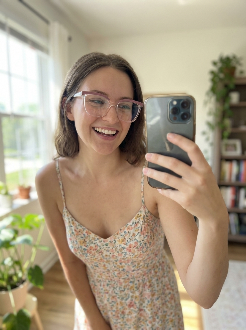Tawana Square Purple Glasses