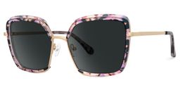 Cordaro Square Pink-Floral Glasses1