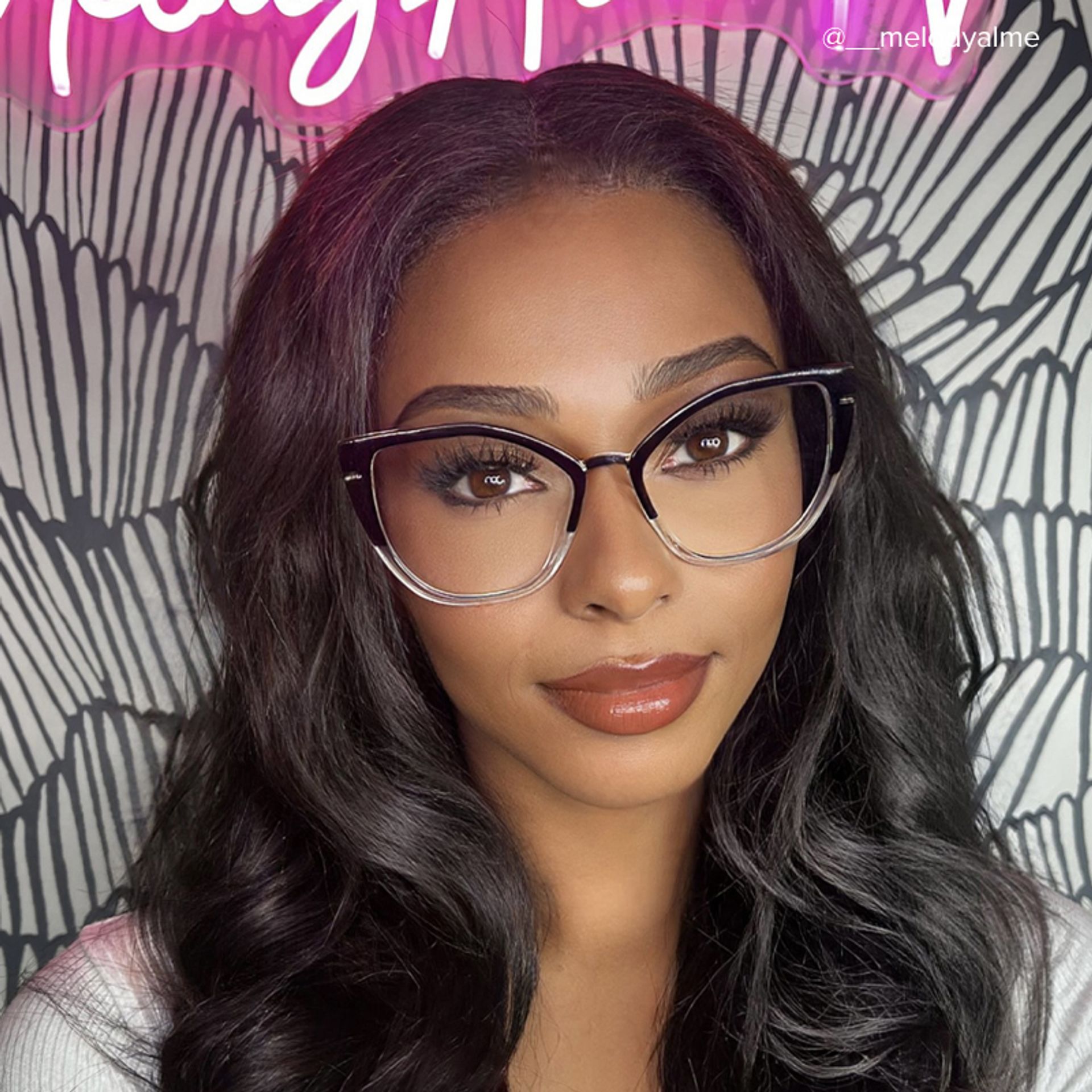 Tabrieah Cateye Black Frame Glasses | ZEELOOL Canada4