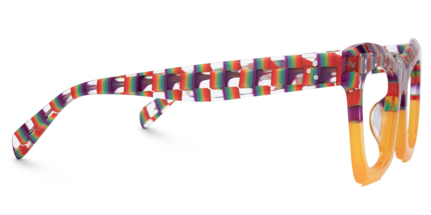 New Arriva Striped and Orange Glasses for Benitez Frame | ZEELOOL Canada2