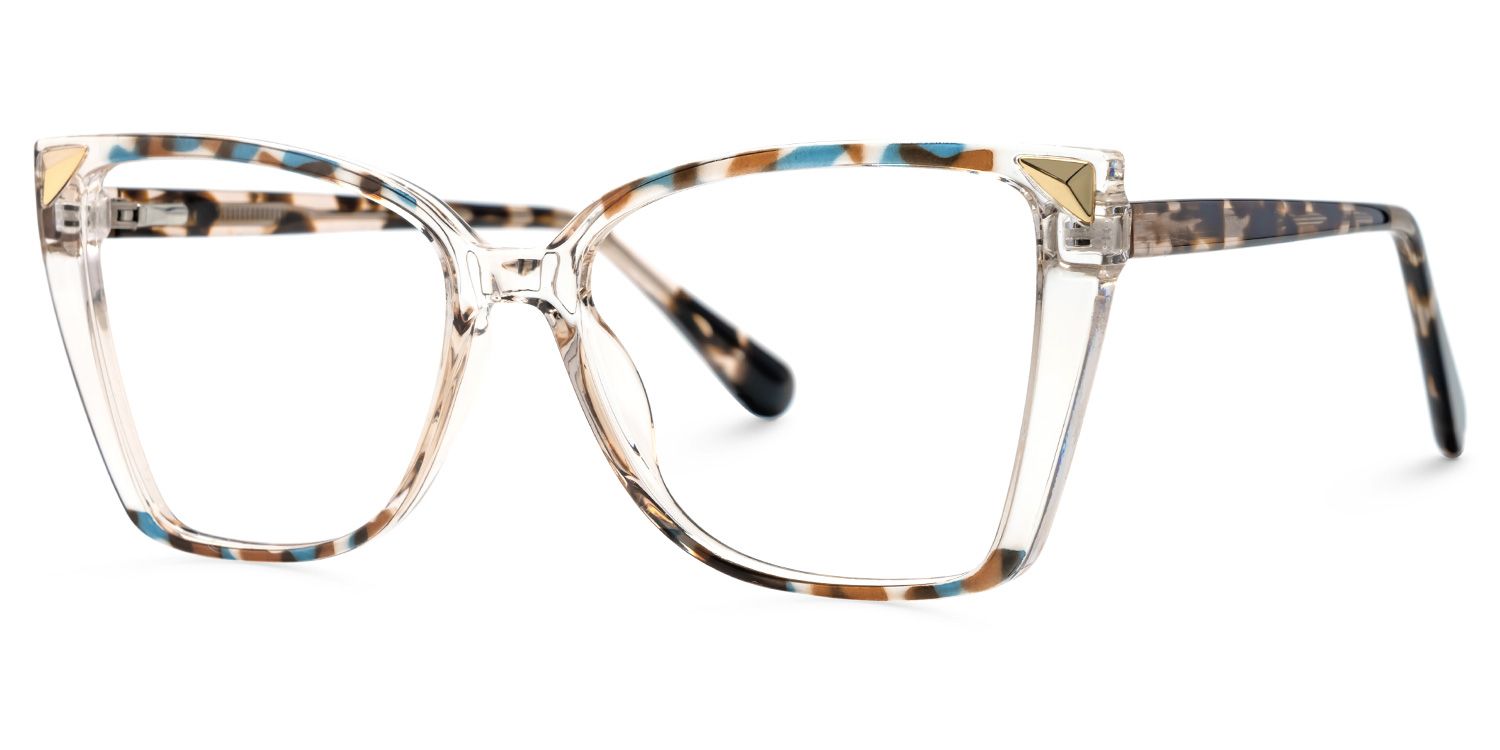 Clear Tortoise Shelia Butterfly Frame Glasses for Women1