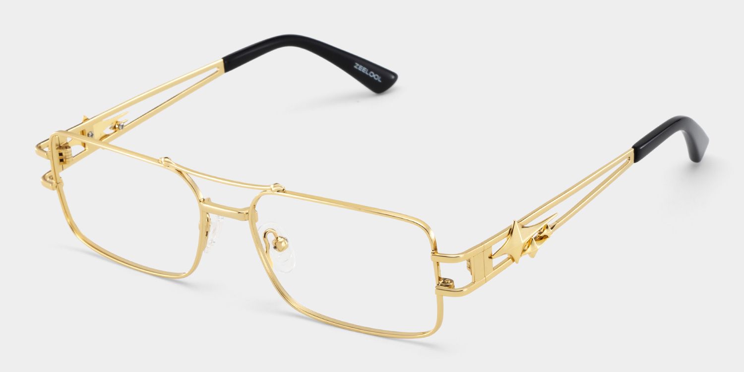 Eric gold aviator frames glasses Online | ZEELOOL3