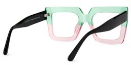 Brandon Green-Pink Square Glasses3