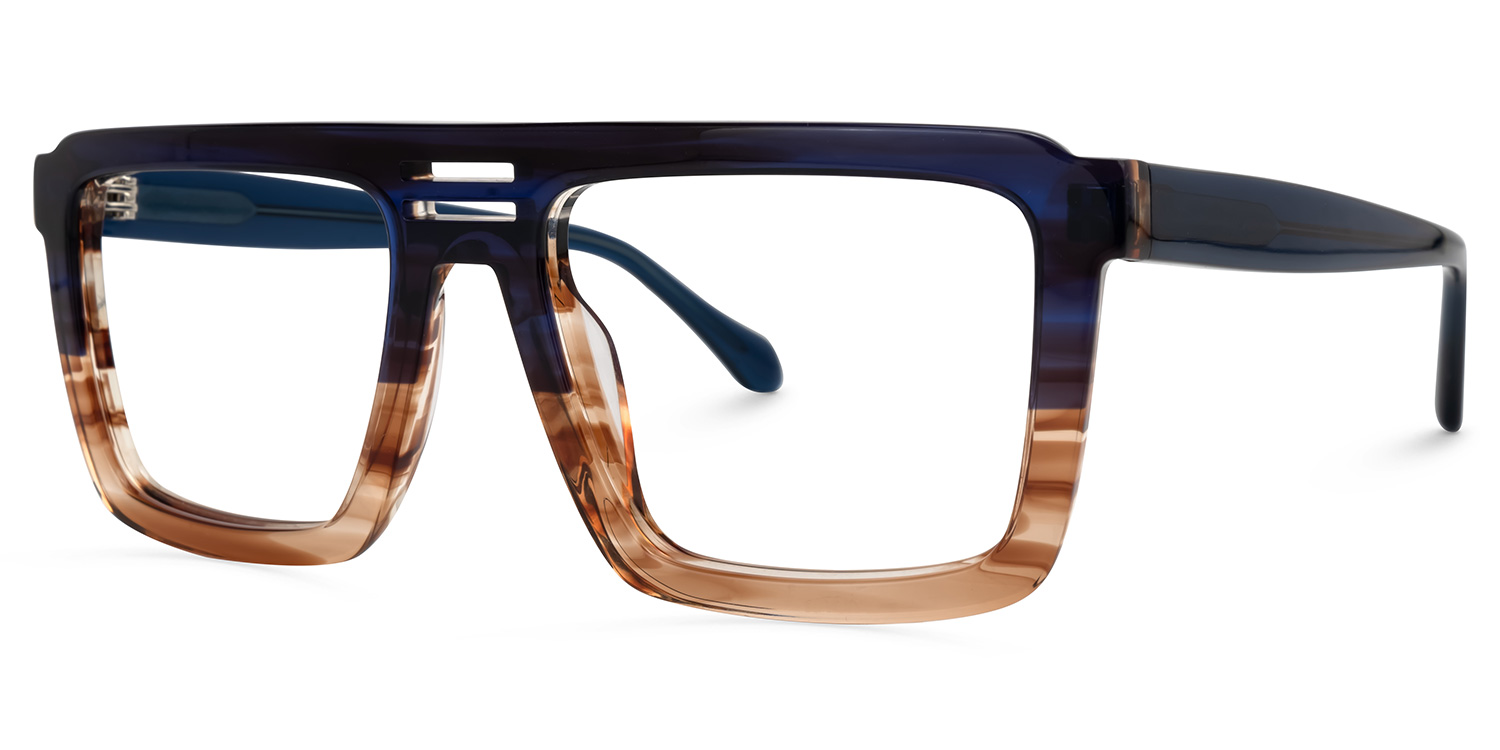 ZEELOOL Yamilex Square Two-Tone Glasses