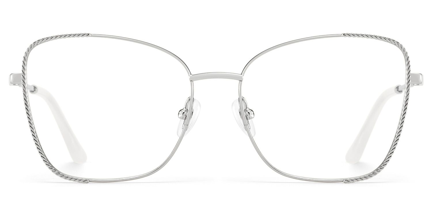 Kai Eyeglasses in Butterfly Silver Frame | ZEELOOL Canada0