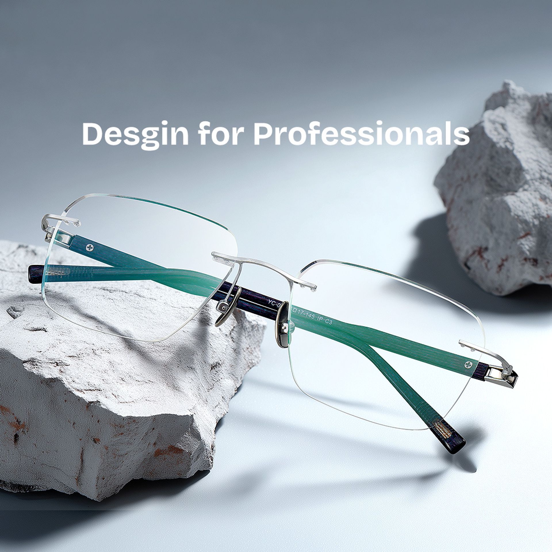 Claire Rectangle Silver Frame Eyeglasses for Man| ZEELOOL Canada0