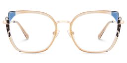 Murcia Square Beige Glasses1