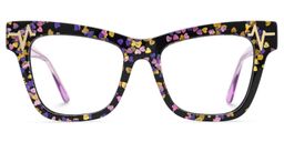 Cara Butterfly Black Glasses0