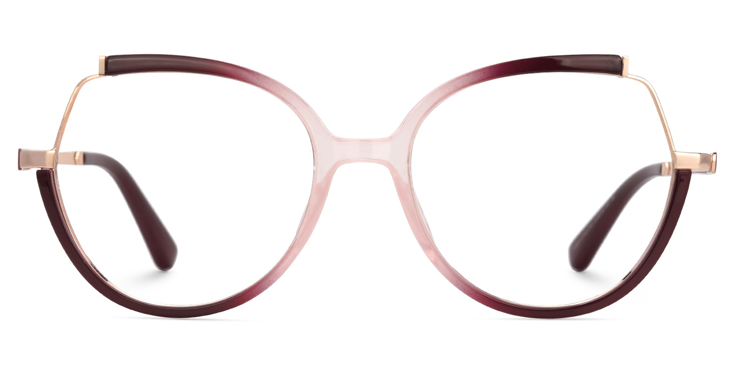 Zakaria Eyeglasses in Geometric Two-Tone Frame | ZEELOOL Canada0
