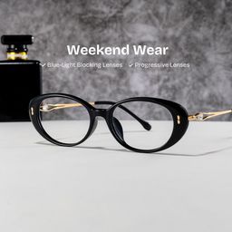 Blaire Oval Black Glasses2