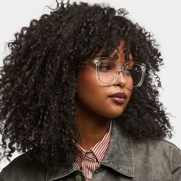 Ebony Square Clear Glasses1