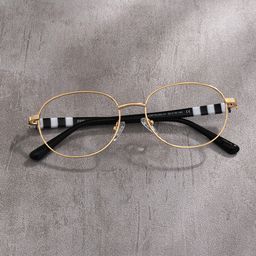 Willa Oval Gold Glasses0