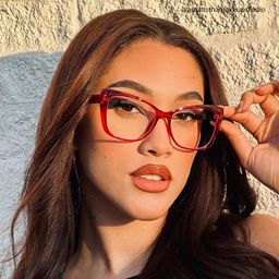 Farris Cat eye Red Glasses5