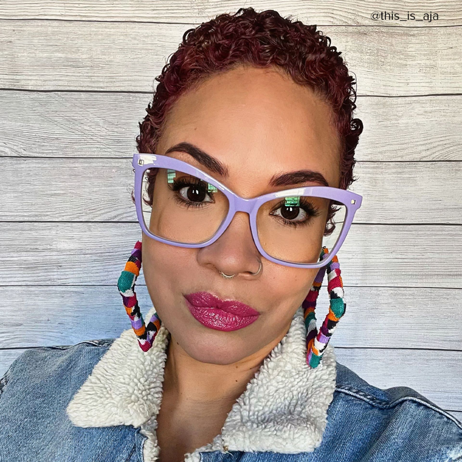 Isaebella Butterfly Light Purple Frame Glasses | ZEELOOL Canada5