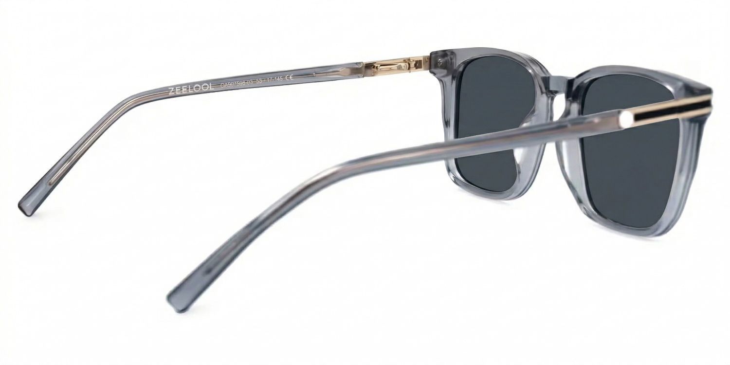 Square Kornelia Gray Glasses on sale -Zeelool Glasses3