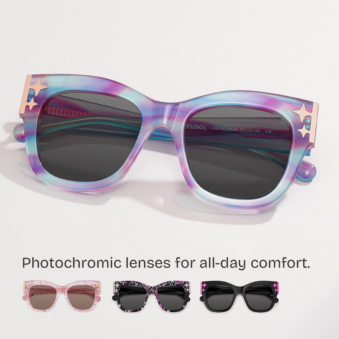 Designer Minfia Eyeglasses Blue Purple Frames Glasses1