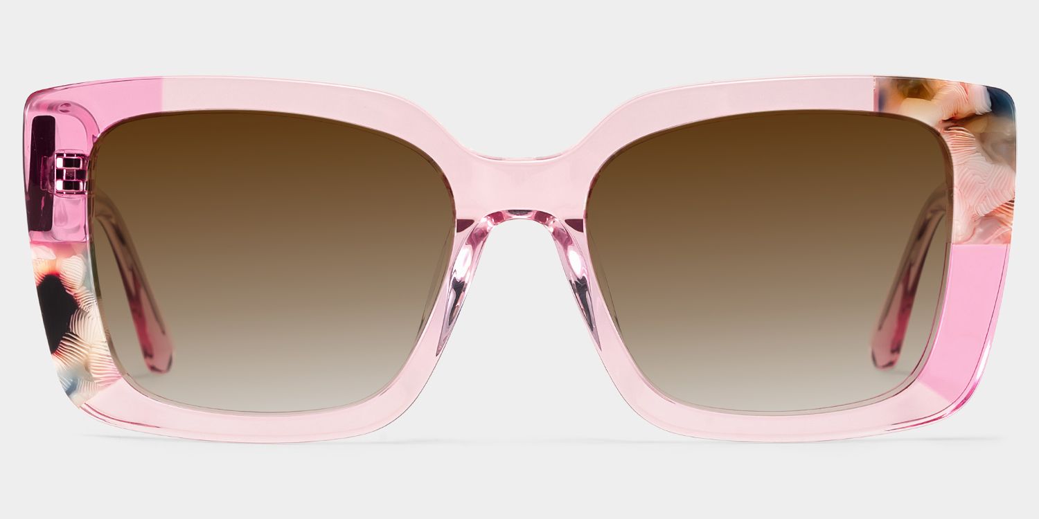 Palma Acetate Pink Frame Sunglasses | ZEELOOL CA0
