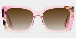 Palma Square Pink Sunglasses0