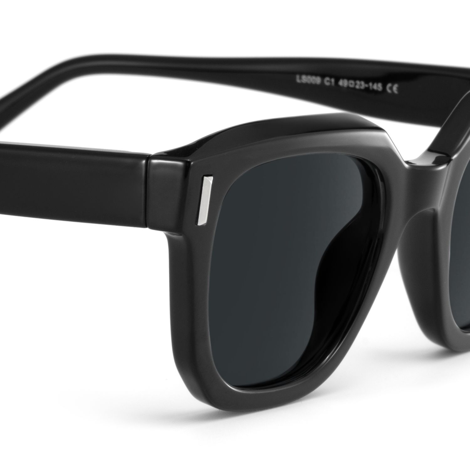 Nia Square Black Full Rim Sunglasses | ZEELOOL CA4