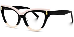 Cascata Cateye Black Glasses1