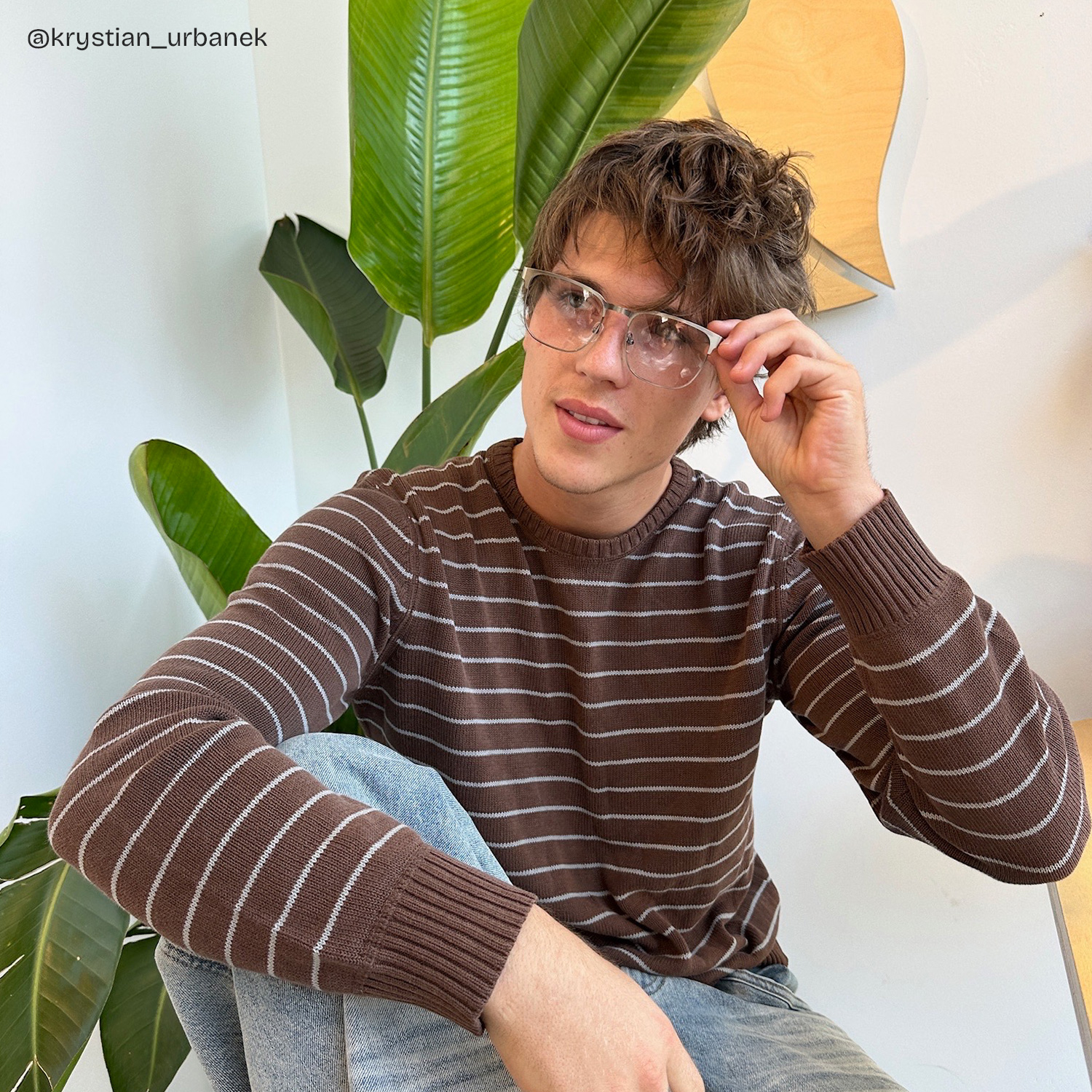 Luke silver browline glasses Online | ZEELOOL10