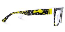 Daciana Rectangle Black Glasses2