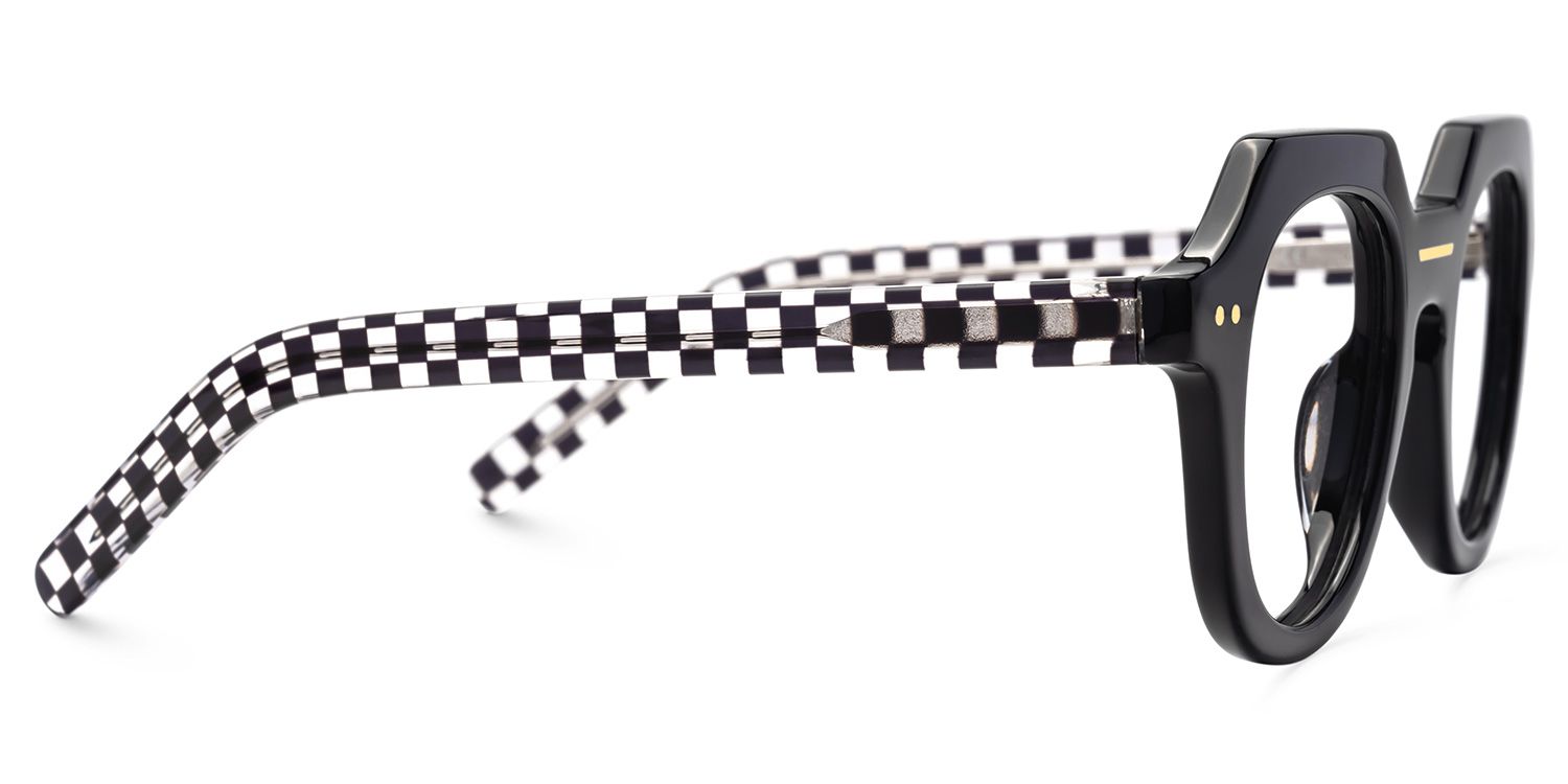 Black Geometric Eyewear - Jameica on Sale | ZEELOOL Canada2