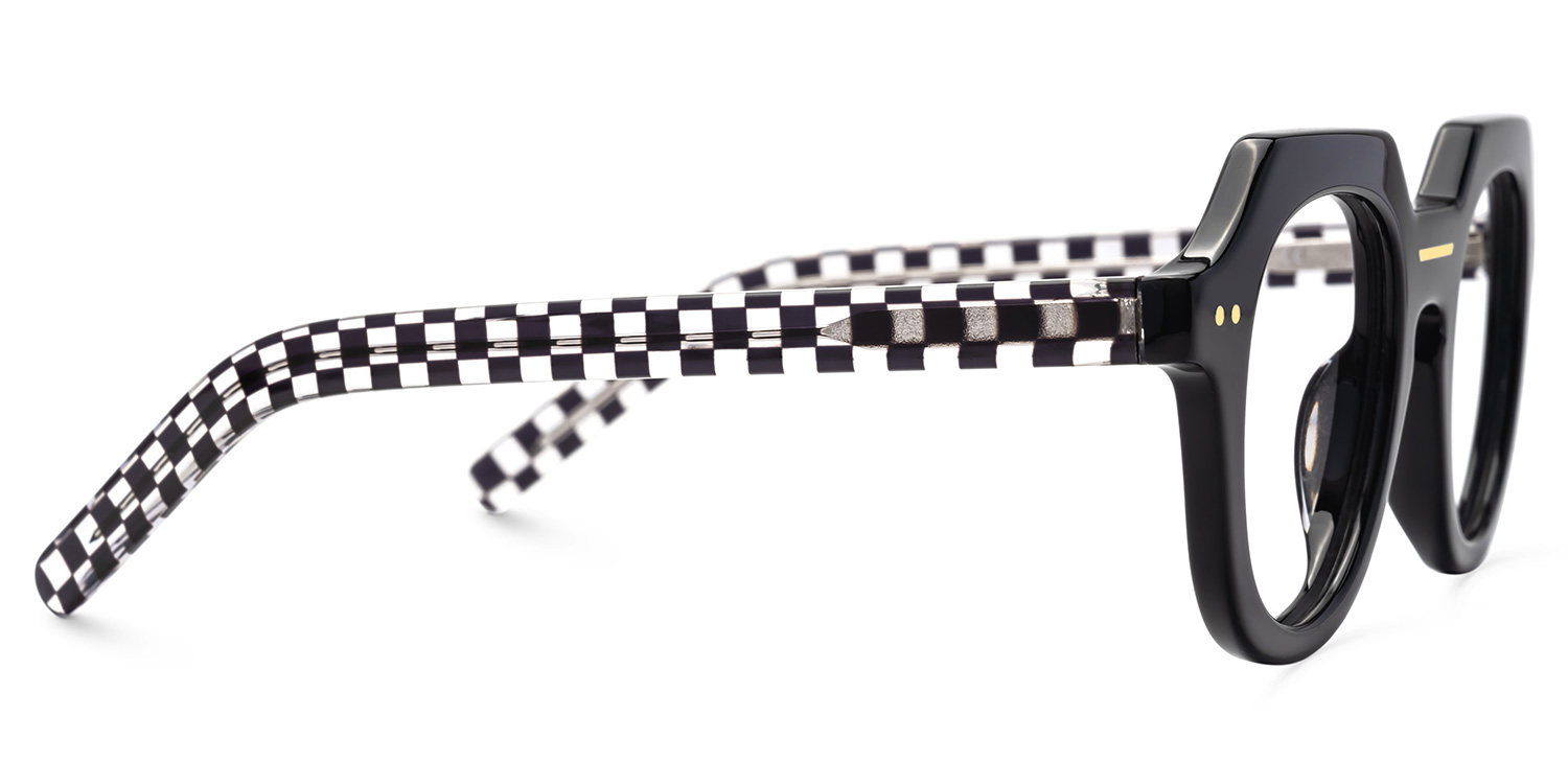 Jameica Geometric Black Glasses2