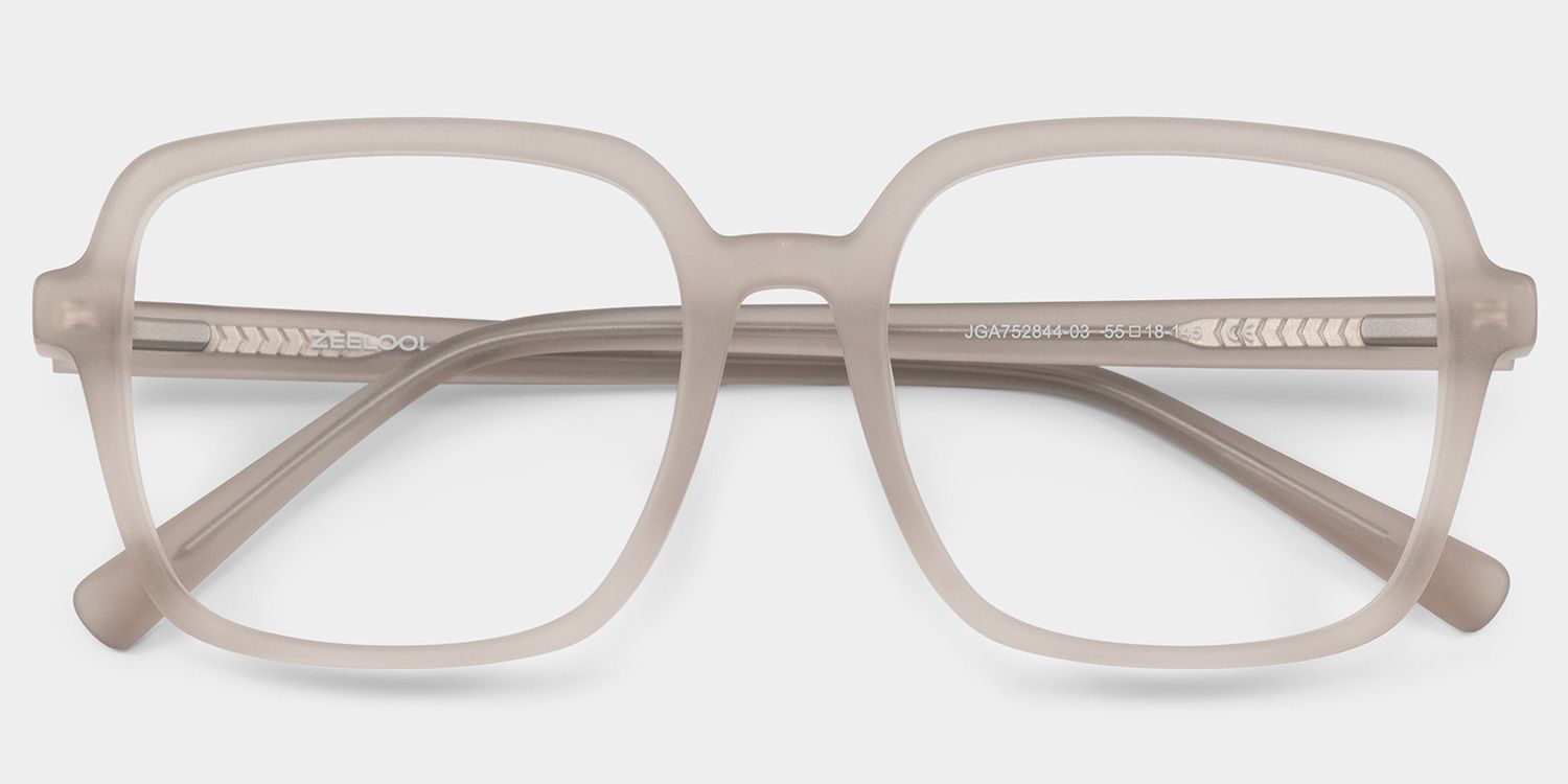 Kenneth Khaki Square Glasses for Ladies | ZEELOOL2