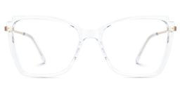 Kristen Cateye Clear Glasses0