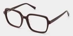 Kenneth Dark Brown Square Glasses2