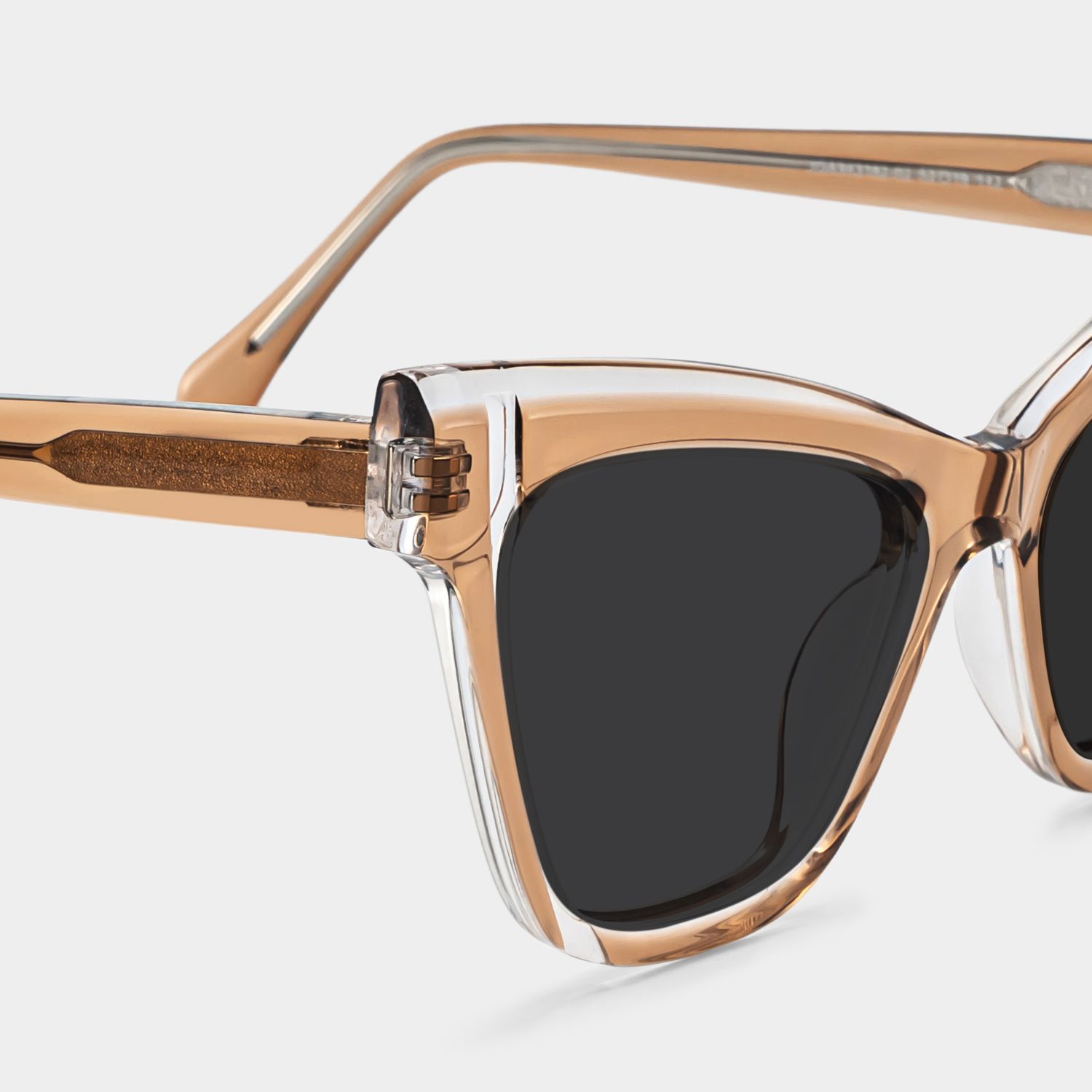Saucie Light Brown Cat eye Frame Sunglasses | ZEELOOL Canada4