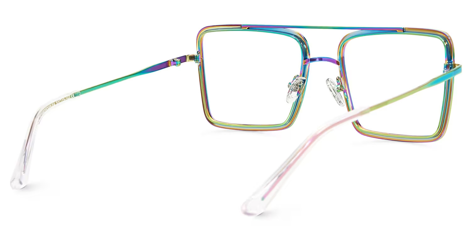 Diva Square Iridescent Glasses5