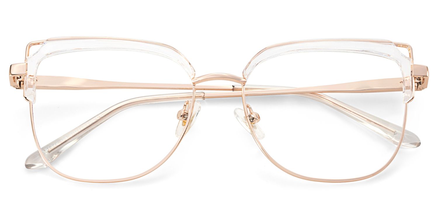 Samson Clear Square Glasses With Adjustable Nose Pads Design2