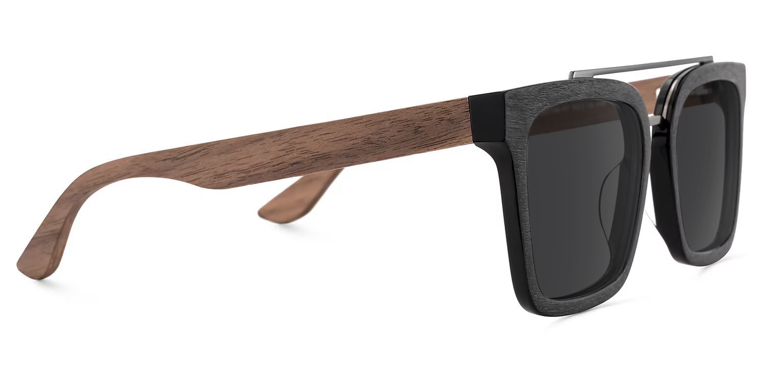 Men's Aviator Eyeglasses Frames With Black Clear Color3