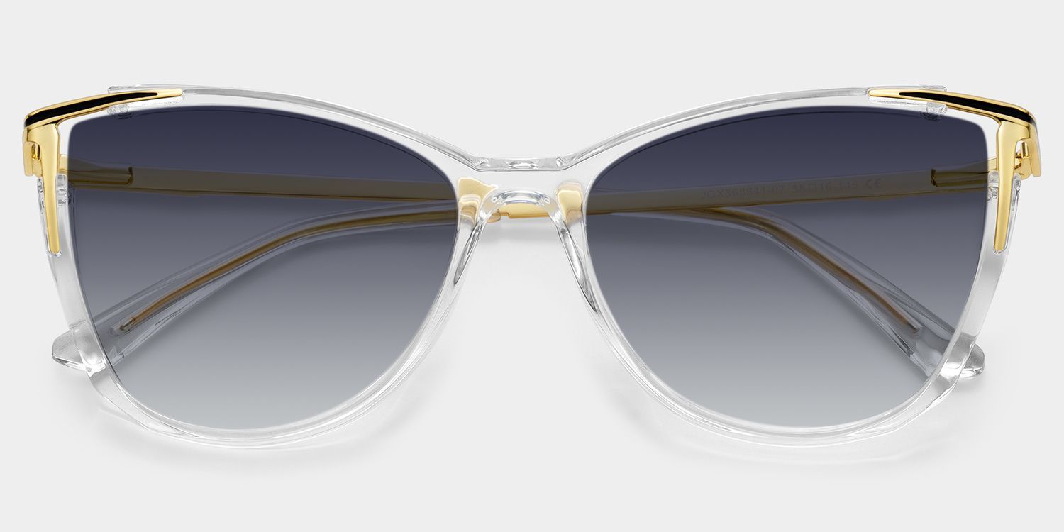 Cat eye Yomary Clear Frame Glasses | Zeelool1