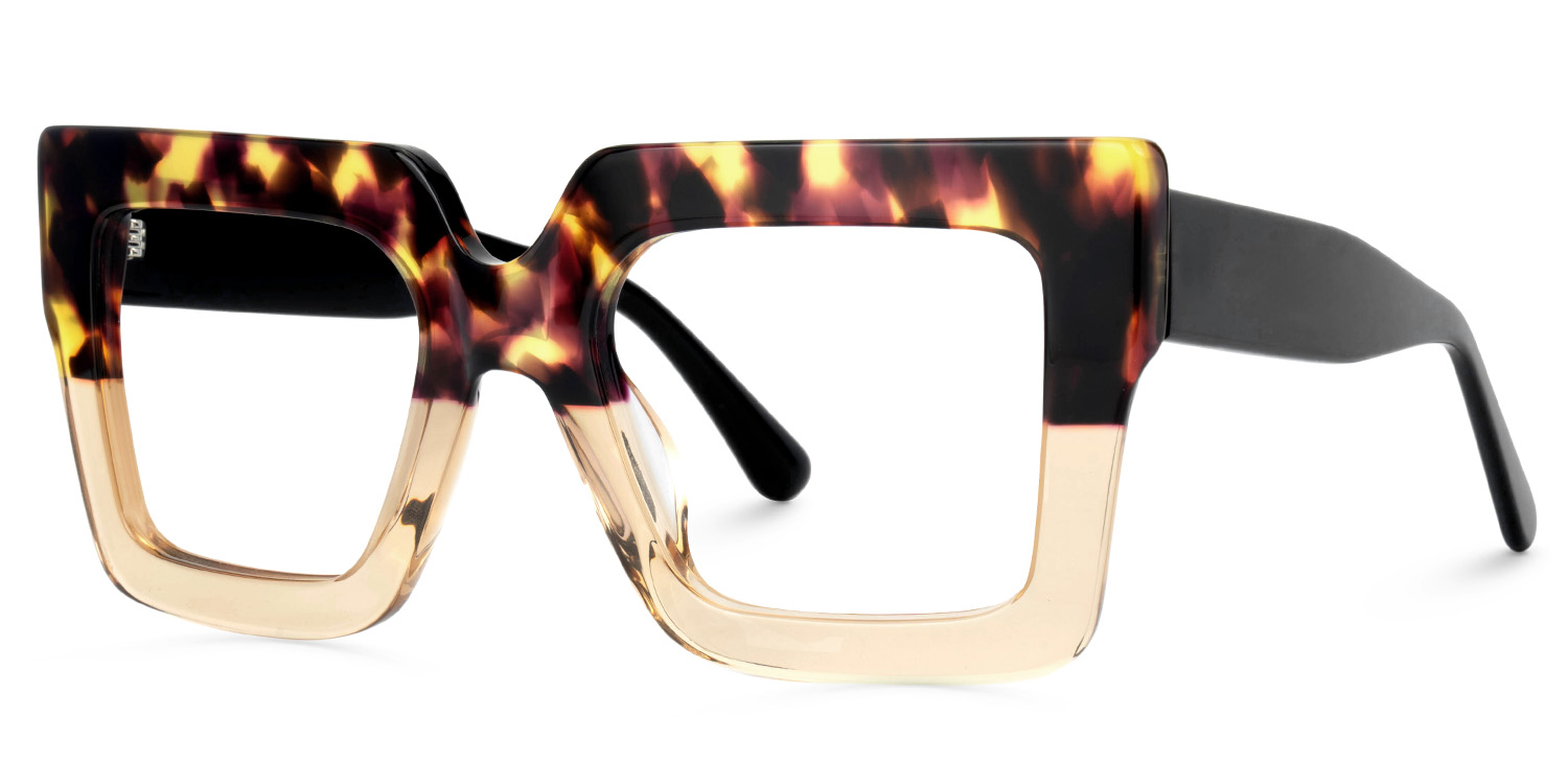 ZEELOOL Brandon Square Tortoise Glasses