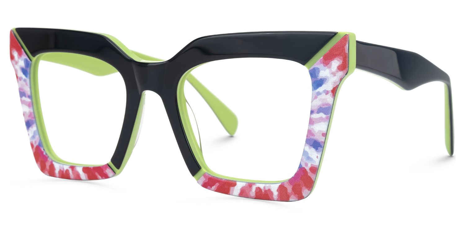 Square Olivier Black Glasses deals -Zeelool Glasses1