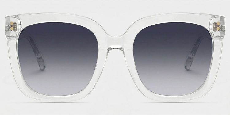 Ebony Square Clear Glasses