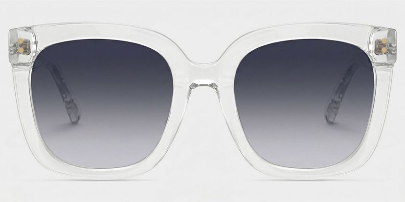 Ebony Square Clear Glasses