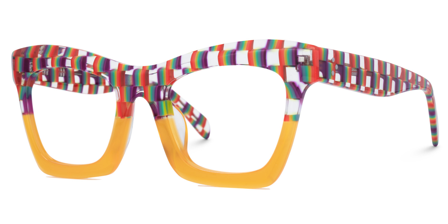 New Arriva Striped and Orange Glasses for Benitez Frame | ZEELOOL Canada1