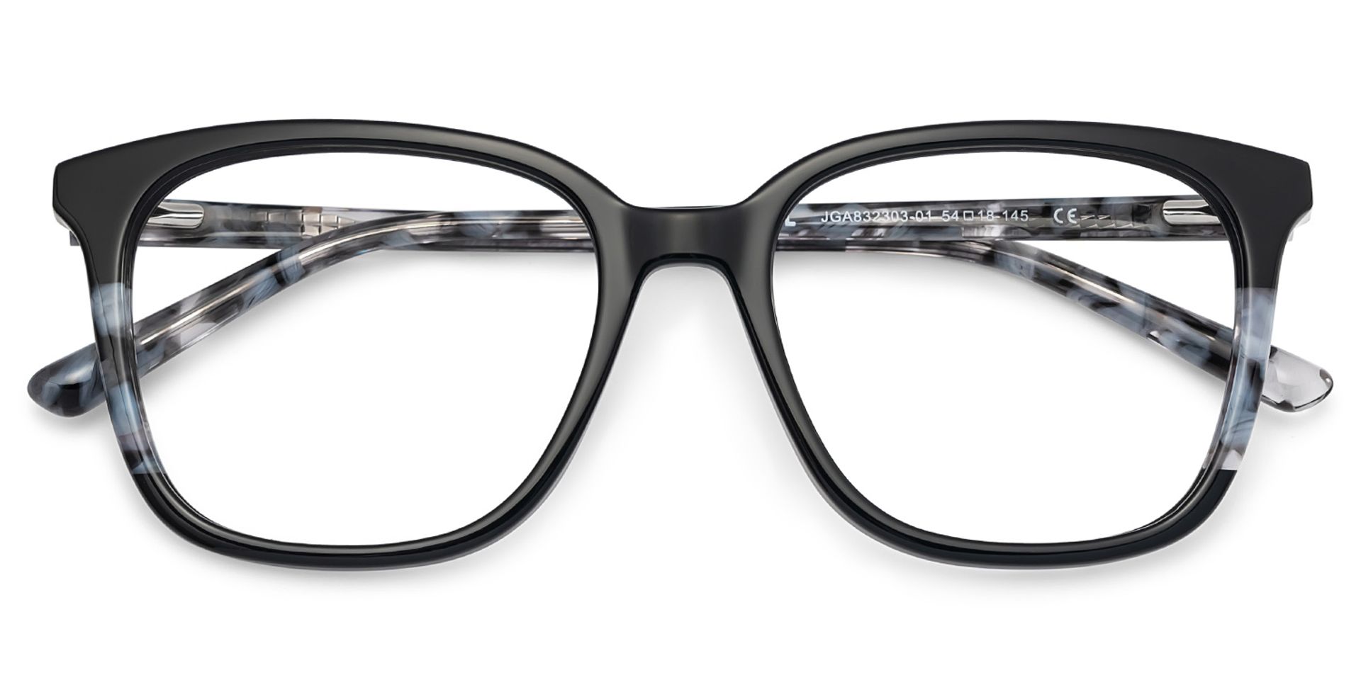 Finnley Acetate Black Frame Glasses with Square Shape | ZEELOOL Canada2