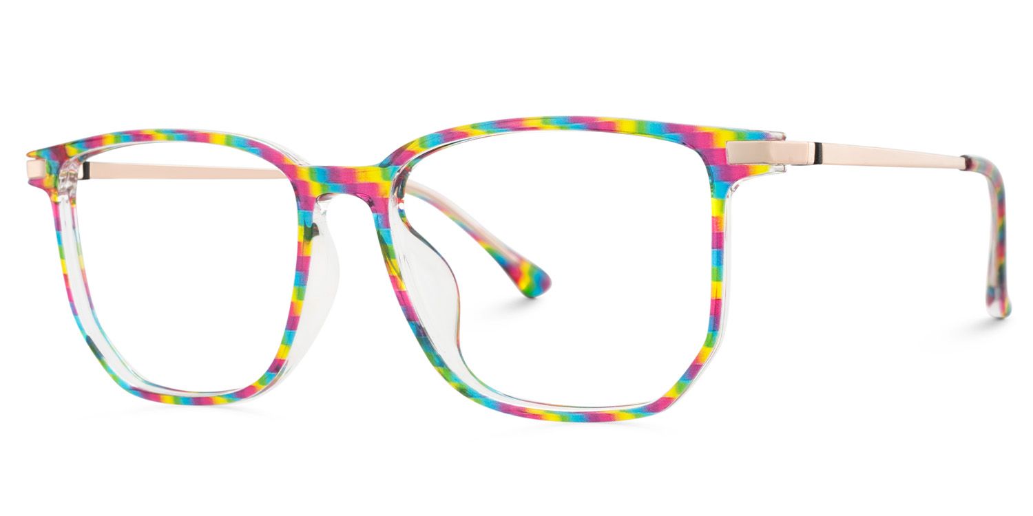 Fezell Multicolor Thin Frame Eyeglasses | ZEELOOL Canada3