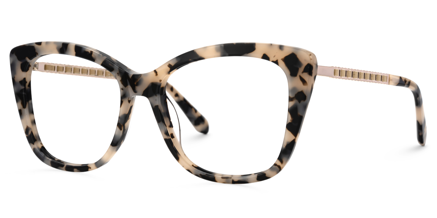Deangela Tortoise shell Glasses With Metal Arms  | ZEELOOL Canada2