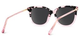 Mailyn Pink Tortoise Round Sunglasses4