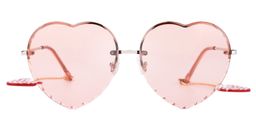 Babette Geometric Pink Sunglasses0