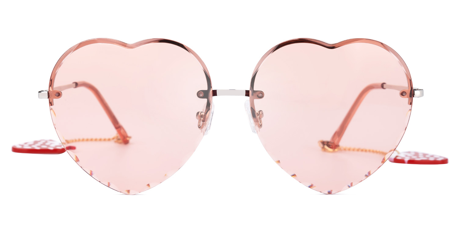 Babette Geometric Pink Sunglasses0