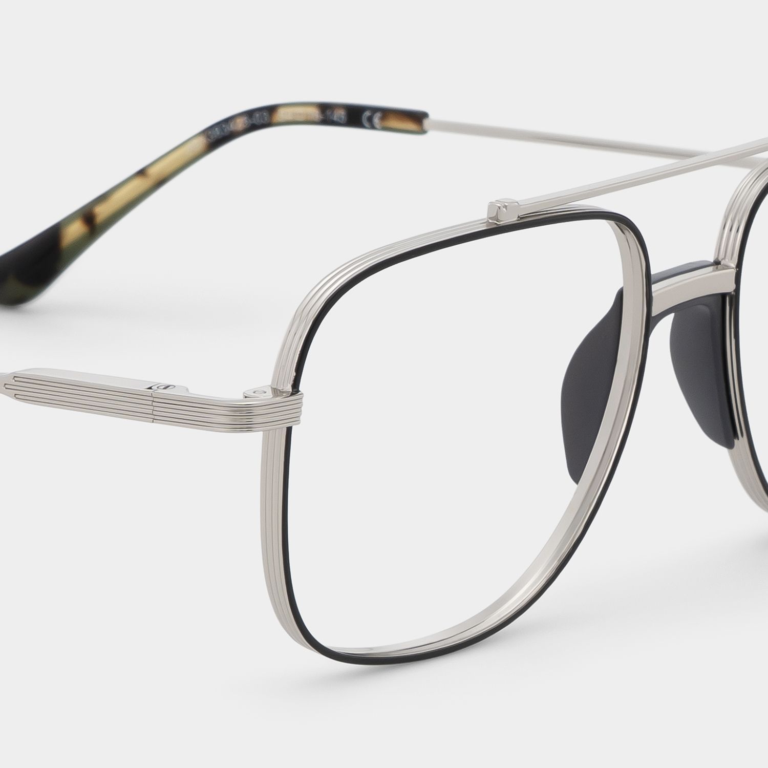 Poppy Black Aviator Eyeglasses | Simple Varsity Look4