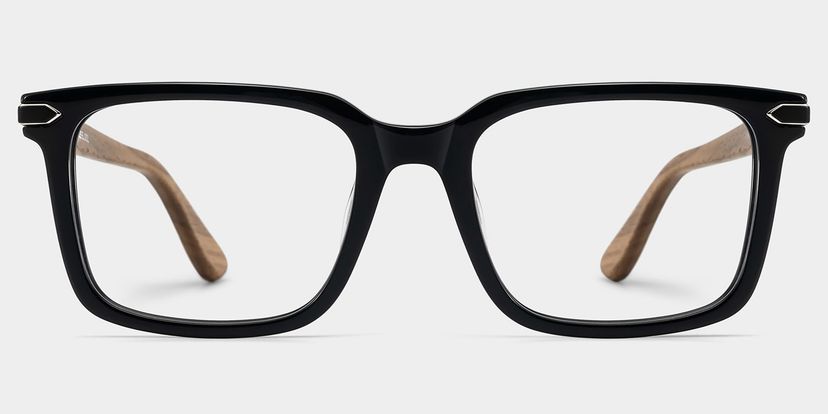 Noah Black Rectangle Glasses